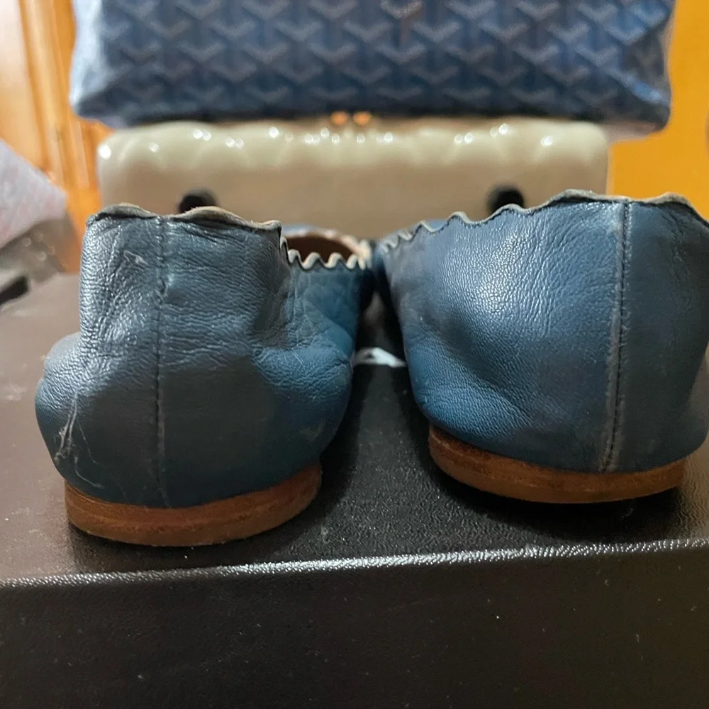 Chloe Scalloped Ballerinas. - Picture 2 of 7